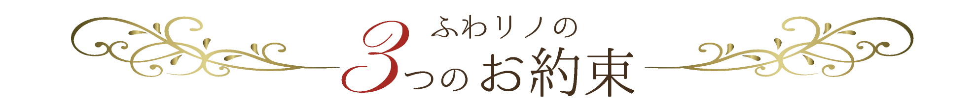 ふわリノ3つのお約束